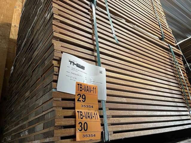 Guyana ipé planken geschaafd 1250x90x21mm (100x) - afbeelding 4 van  4