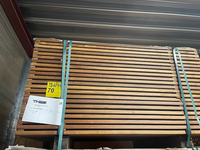 Guyana ipé planken geschaafd 1250x90x21mm (242x) - afbeelding 4 van  4