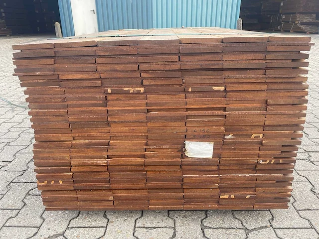 Guyana ipé planken geschaafd 1500x140x16mm (182x) - afbeelding 3 van  4