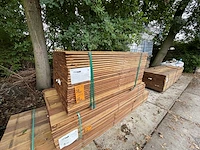 Guyana ipé planken geschaafd 1500x140x16mm (91x) - afbeelding 2 van  4