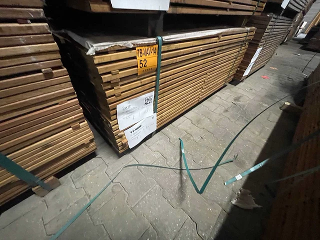 Guyana ipé planken geschaafd 1550x145x21mm (124x) - afbeelding 4 van  4