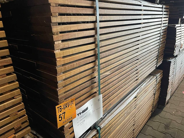 Guyana ipé planken geschaafd 1550x145x21mm (154x) - afbeelding 4 van  4