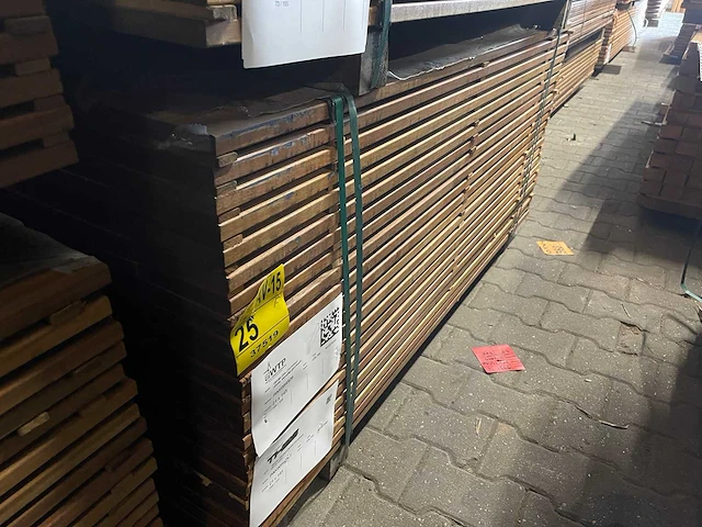 Guyana ipé planken geschaafd 1550x145x21mm (154x) - afbeelding 4 van  4
