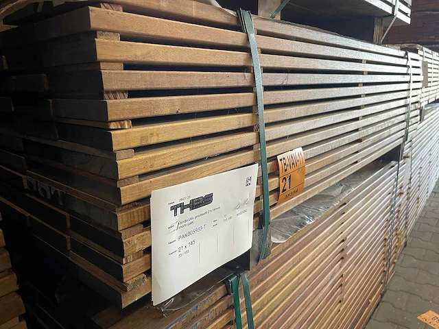 Guyana ipé planken geschaafd 1550x145x21mm (73x) - afbeelding 4 van  4
