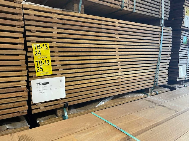 Guyana ipé planken geschaafd 1550x145x21mm (77x) - afbeelding 4 van  4