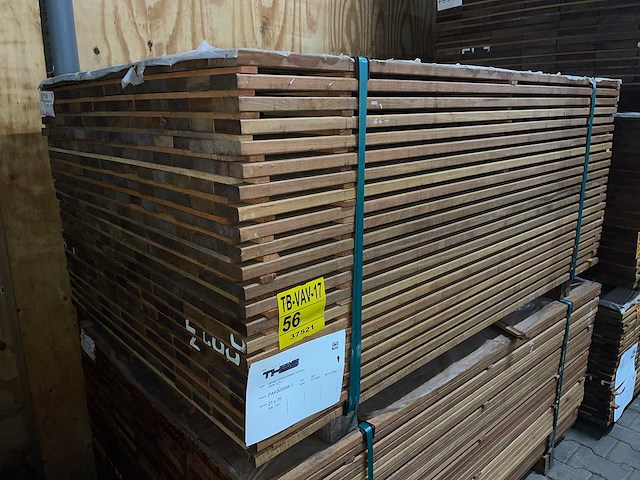 Guyana ipé planken geschaafd 1550x70x21mm (308x) - afbeelding 4 van  4