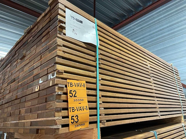 Guyana ipé planken geschaafd 1850x70x21mm (140x) - afbeelding 4 van  4