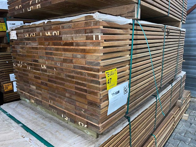 Guyana ipé planken geschaafd 1850x90x21mm (220x) - afbeelding 4 van  4