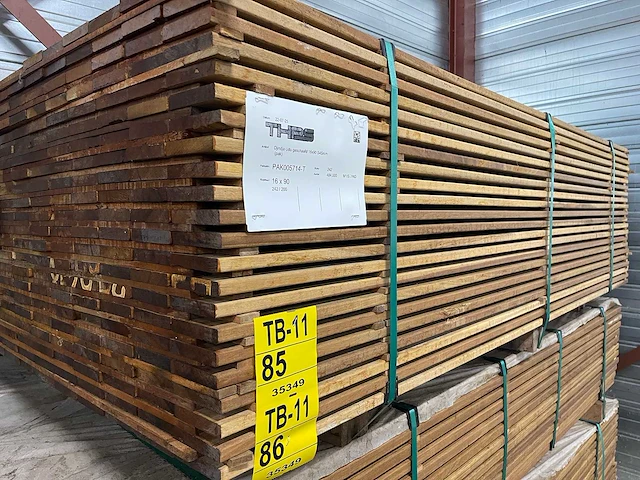 Guyana ipé planken geschaafd 2000x90x16mm (120x) - afbeelding 4 van  4
