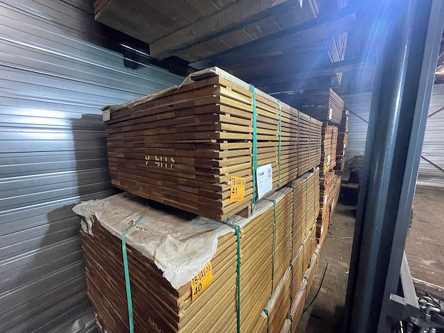 Guyana ipé planken geschaafd 2150x120x21mm (138x) - afbeelding 2 van  3