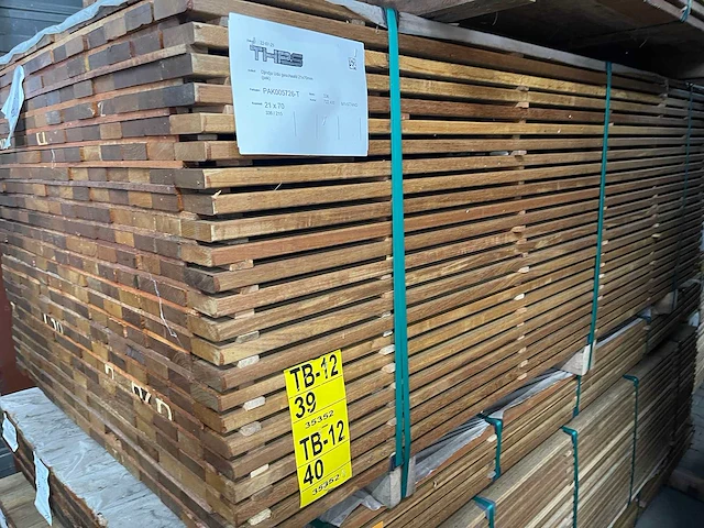 Guyana ipé planken geschaafd 2150x70x21mm (168x) - afbeelding 4 van  4