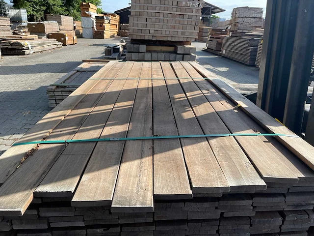 Guyana ipé planken geschaafd 2150x90x16mm (207x) - afbeelding 1 van  3