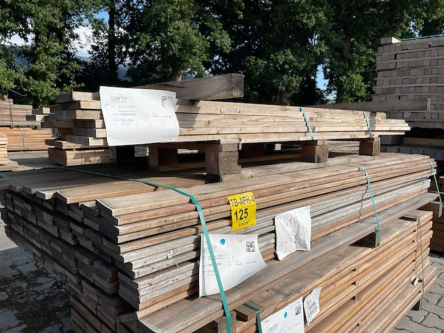 Guyana ipé planken geschaafd 2150x90x16mm (207x) - afbeelding 2 van  3