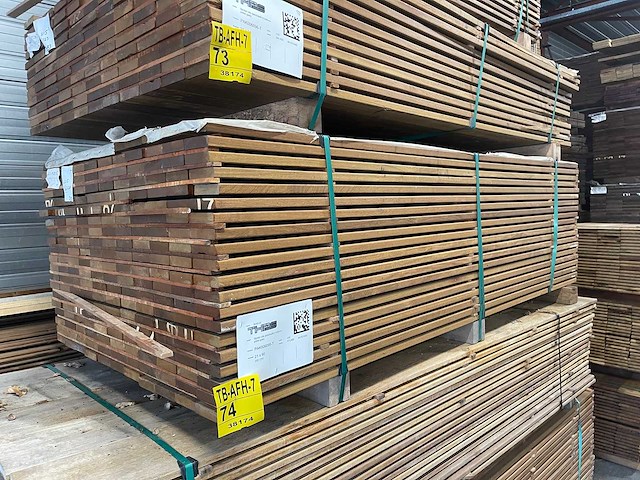 Guyana ipé planken geschaafd 2150x90x21mm (220x) - afbeelding 4 van  4