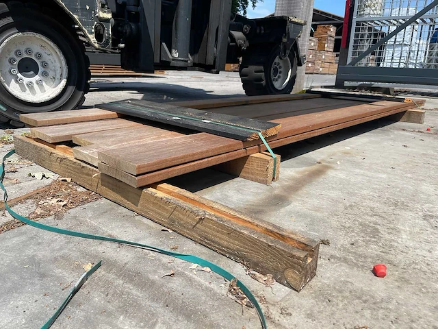 Guyana ipé planken geschaafd 2450x145x21mm (7x) - afbeelding 2 van  3