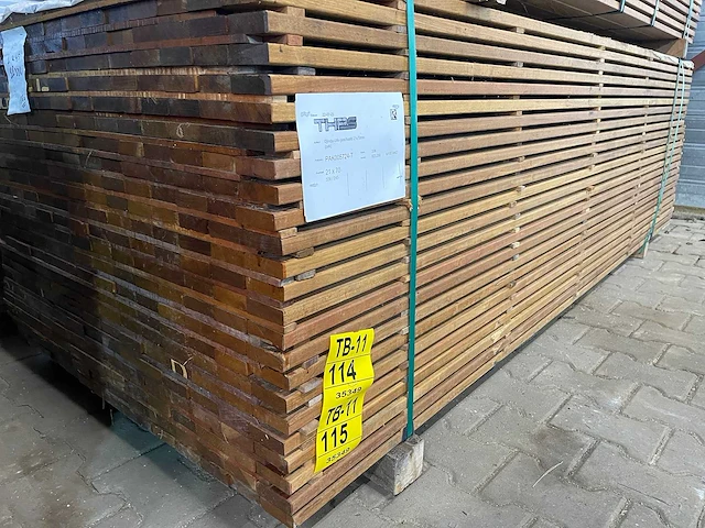 Guyana ipé planken geschaafd 2450x70x21mm (168x) - afbeelding 4 van  4