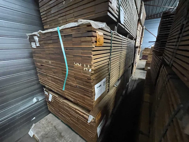 Guyana ipé planken geschaafd 2450x90x21mm (253x) - afbeelding 4 van  4