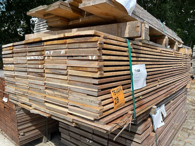 Guyana ipé planken geschaafd 2500x190x16mm (90x) - afbeelding 4 van  4