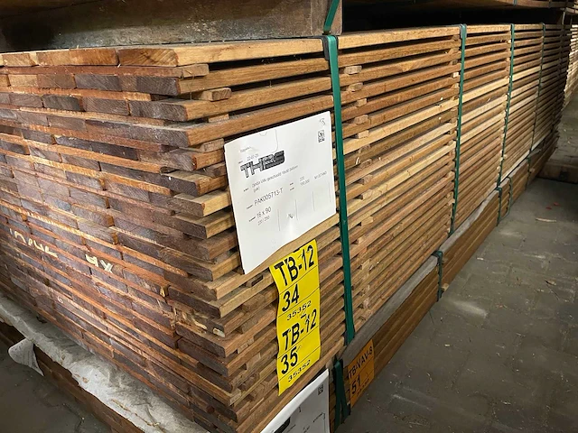 Guyana ipé planken geschaafd 2500x90x16mm (110x) - afbeelding 4 van  4