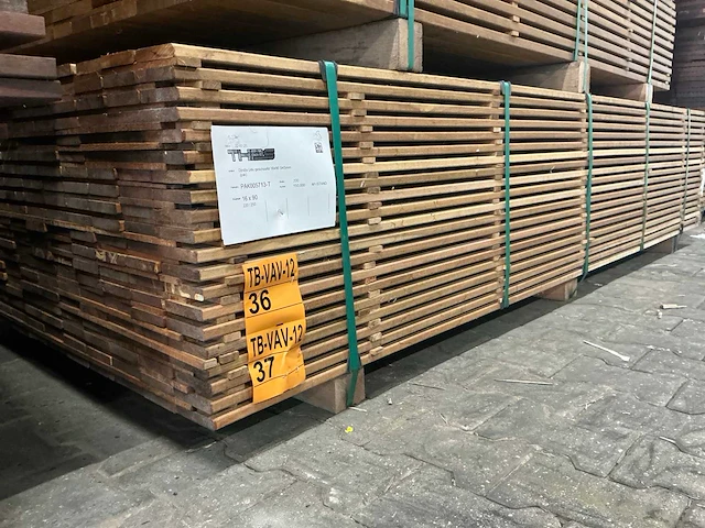 Guyana ipé planken geschaafd 2500x90x16mm (110x) - afbeelding 4 van  4