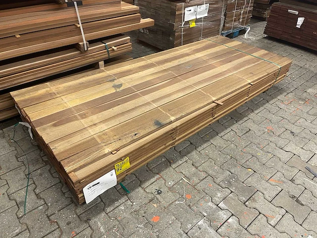 Guyana ipé planken geschaafd 2500x90x16mm (110x) - afbeelding 4 van  4