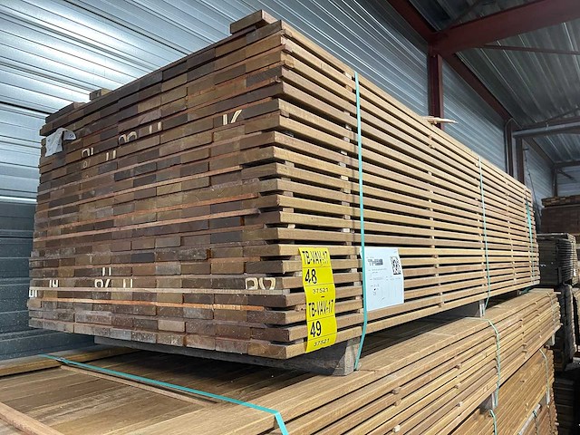 Guyana ipé planken geschaafd 2750x90x21mm (118x) - afbeelding 4 van  4