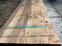 Guyana ipé planken geschaafd 3000x140x16mm (91x) - afbeelding 1 van  3