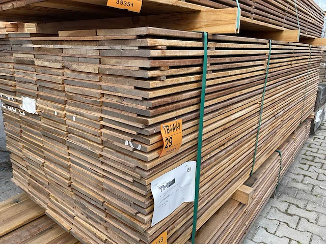 Guyana ipé planken geschaafd 3000x190x16mm (100x) - afbeelding 4 van  4