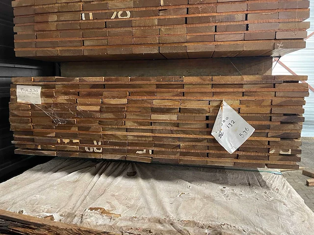 Guyana ipé planken geschaafd 3000x90x16mm (132x) - afbeelding 3 van  3