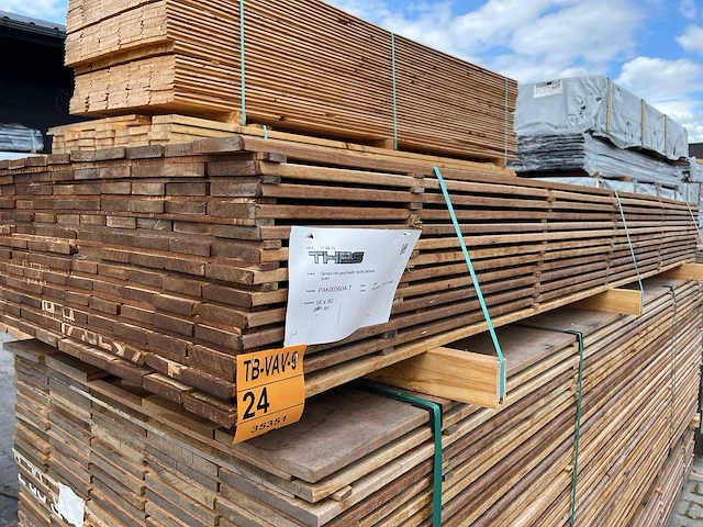 Guyana ipé planken geschaafd 3000x90x16mm (143x) - afbeelding 4 van  4
