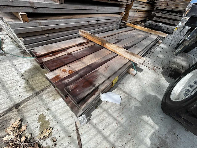 Guyana ipé planken geschaafd 3050x145x21mm (26x) - afbeelding 2 van  3