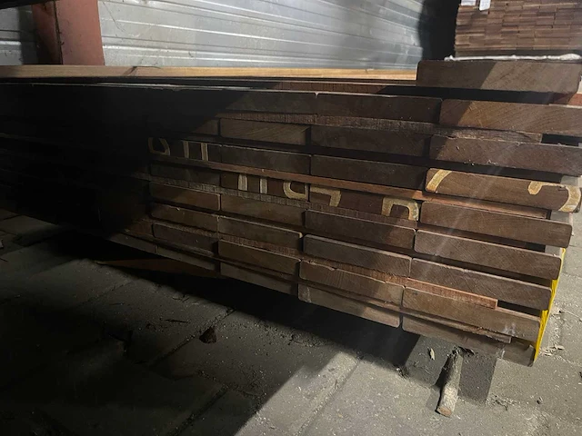 Guyana ipé planken geschaafd 3350x120x21mm (66x) - afbeelding 3 van  3