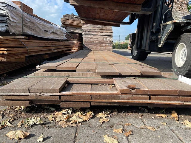 Guyana ipé planken geschaafd 3650-4300x145x21mm (26x) - afbeelding 3 van  3
