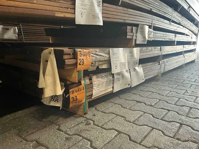 Guyana ipé planken geschaafd 3950-4550x145x21mm (19x) - afbeelding 4 van  4