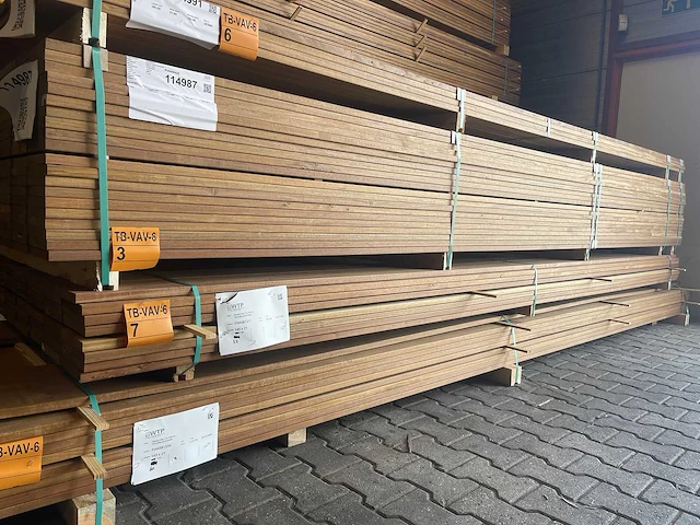 Guyana ipé planken geschaafd 3950x145x21mm (52x) - afbeelding 4 van  4