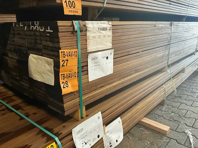 Guyana ipé planken geschaafd 3950x145x21mm (70x) - afbeelding 4 van  4