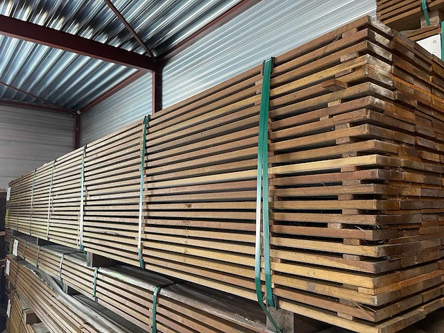 Guyana ipé planken geschaafd 4500x90x16mm (121x) - afbeelding 2 van  4