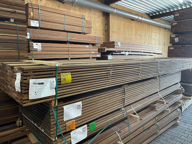 Guyana ipé planken geschaafd 4500x90x16mm (142x) - afbeelding 4 van  4