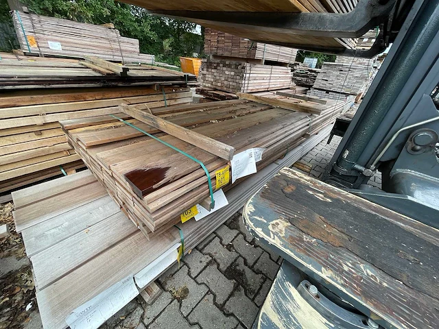 Guyana ipé planken geschaafd 4550x145x21mm (43x) - afbeelding 2 van  3