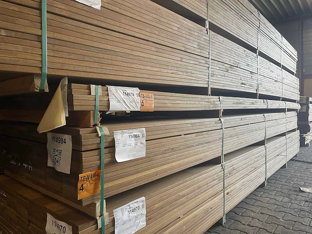 Guyana ipé planken geschaafd 4550x145x21mm (95x) - afbeelding 4 van  4