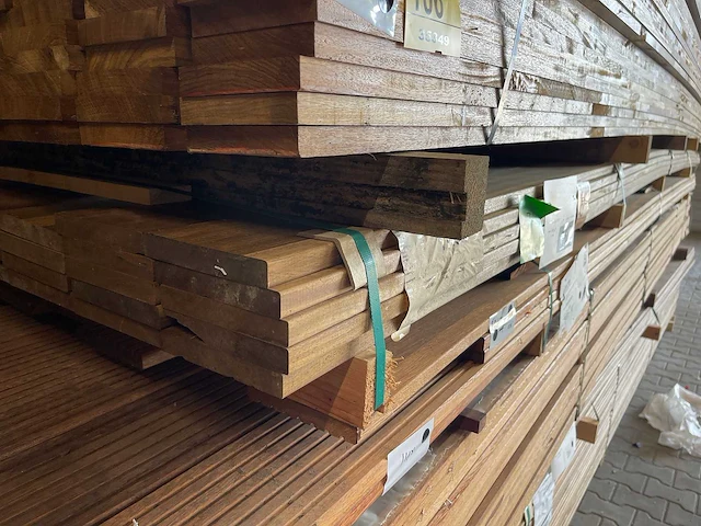 Guyana ipé planken geschaafd 4850x145x21mm (31x) - afbeelding 4 van  4