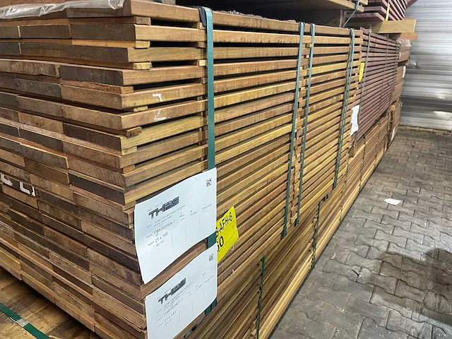 Guyana ipé planken geschaafd 650-1250x145x21mm (280x) - afbeelding 4 van  4