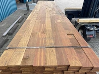Guyana ipé planken geschaafd gevingerlast 4340-5000x120x21mm (79x) - afbeelding 1 van  3