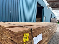 Guyana ipé planken geschaafd gevingerlast 5000x120x21mm (78x) - afbeelding 2 van  3