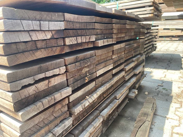 Guyana ipé planken geschaafd/gevingerlast 5000x140x18mm (75x) - afbeelding 3 van  3