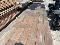 Guyana ipé planken geschaafd/gevingerlast 5000x140x18mm (77x) - afbeelding 1 van  3