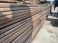 Guyana ipé planken geschaafd/gevingerlast 5000x140x18mm (77x) - afbeelding 2 van  3