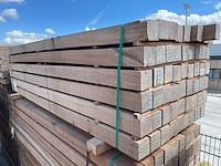 Guyana teak balken fijnbezaagd 2500-3000x100x100mm (54x) - afbeelding 2 van  4