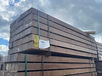 Guyana teak balken fijnbezaagd 2750x100x100mm (27x) - afbeelding 4 van  4