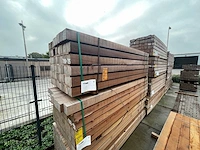 Guyana teak balken fijnbezaagd 2750x100x100mm (27x) - afbeelding 4 van  4